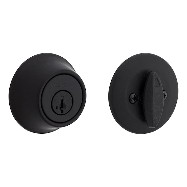 Kwikset Kwikset Matte Black Single Cylinder Deadbolt 2-3/4 in. 96600-710 - main